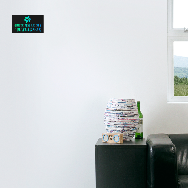 quiet the mind and the soul will speak by SR8891